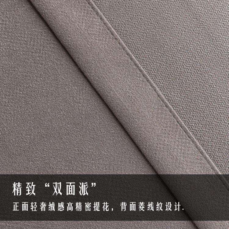 轻奢加厚防风隔音窗帘AB双面高密皮绒客厅卧室窗帘布成品窗帘