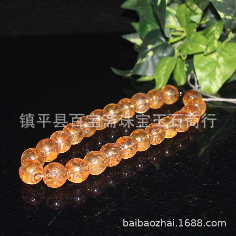 供应晚清老琉璃莲花珠串 古玩杂项收藏 老琉璃古珠老珠