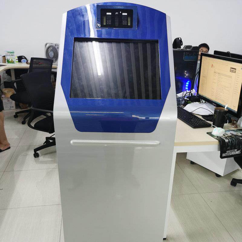 ZH109高清大屏立柜虹膜机非接触打卡机19寸多模态液晶显示考勤机