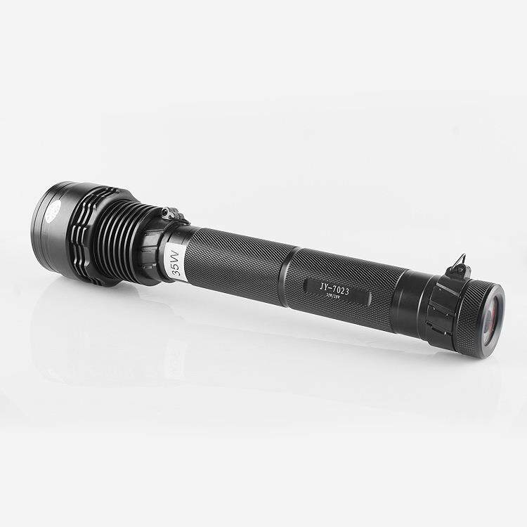 俱竞阳JY-7023强光HID氙气手电筒3200流明超亮远射户外巡逻探照灯