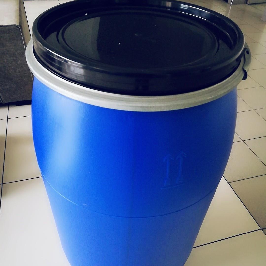 125L塑料桶化工桶法兰桶开口桶125KG油墨桶耐酸碱大口桶