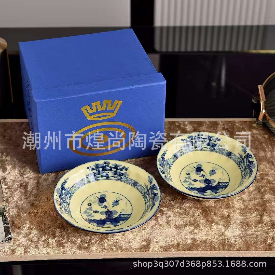 意大利Ginori1735意式东方陶瓷餐盘点心碗深盘茶杯碟家用圆盘餐具图片