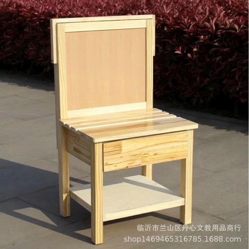 带抽屉素描桌可升降画架椅美术写生用一体式桌面木质画架画桌画凳
