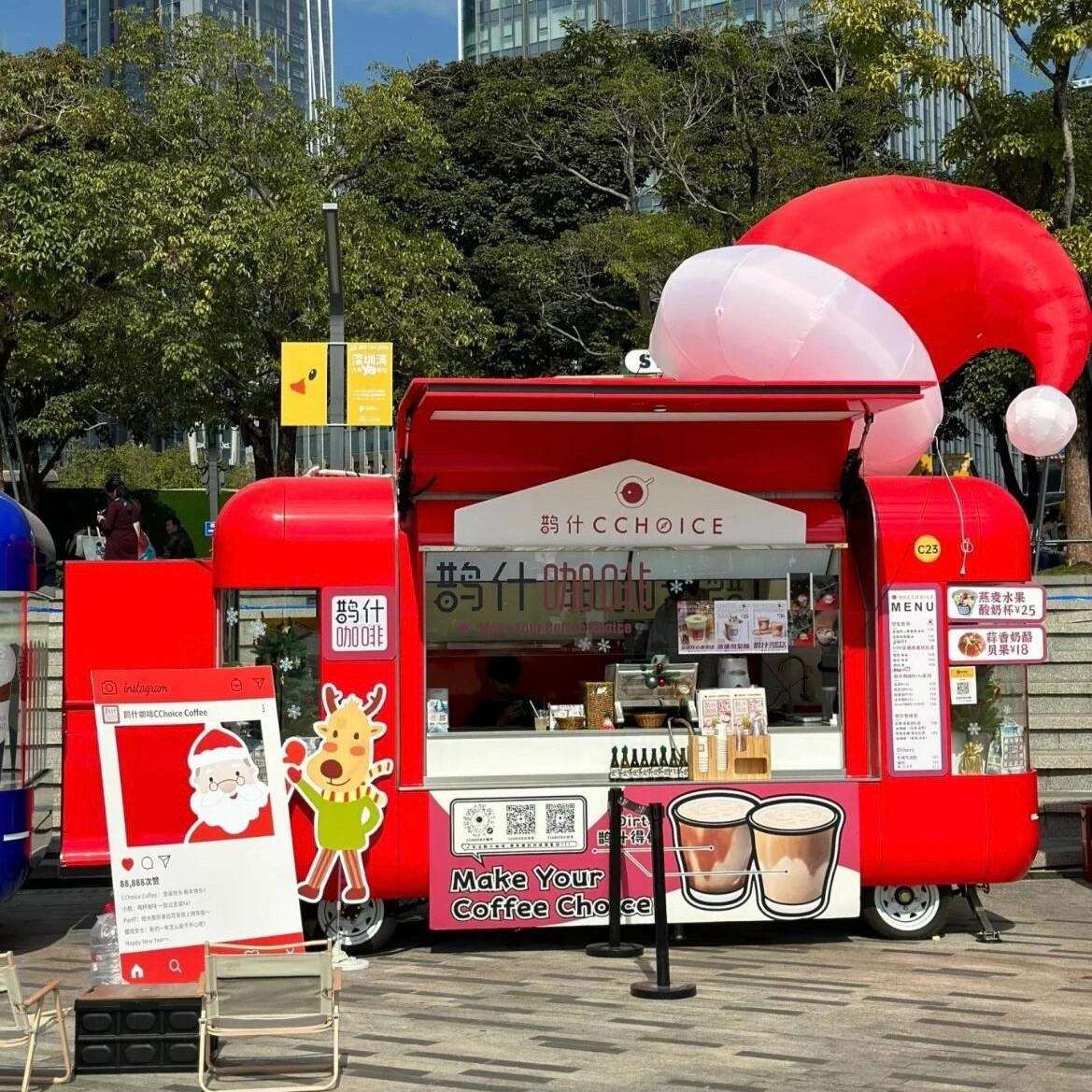 餐车拖挂式欧翼门景区咖啡奶茶夜市商用多功能移动摆摊小吃房车