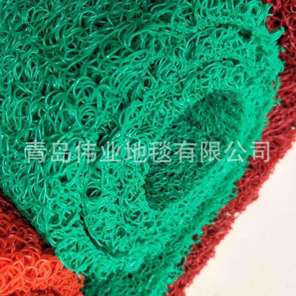 淘金草淘金垫丝圈双色单色淘金地垫无底粗丝地毯镂空防滑垫镂空