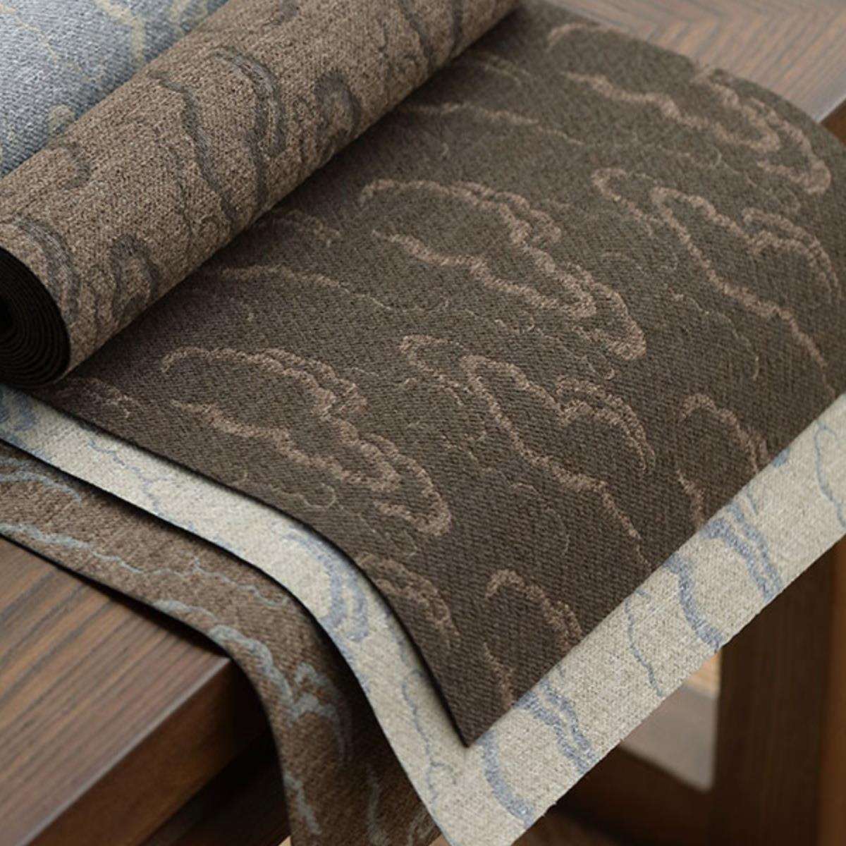 日式茶席防水棉麻布桌旗中式茶台茶布艺茶桌垫禅意茶盘垫茶台桌布