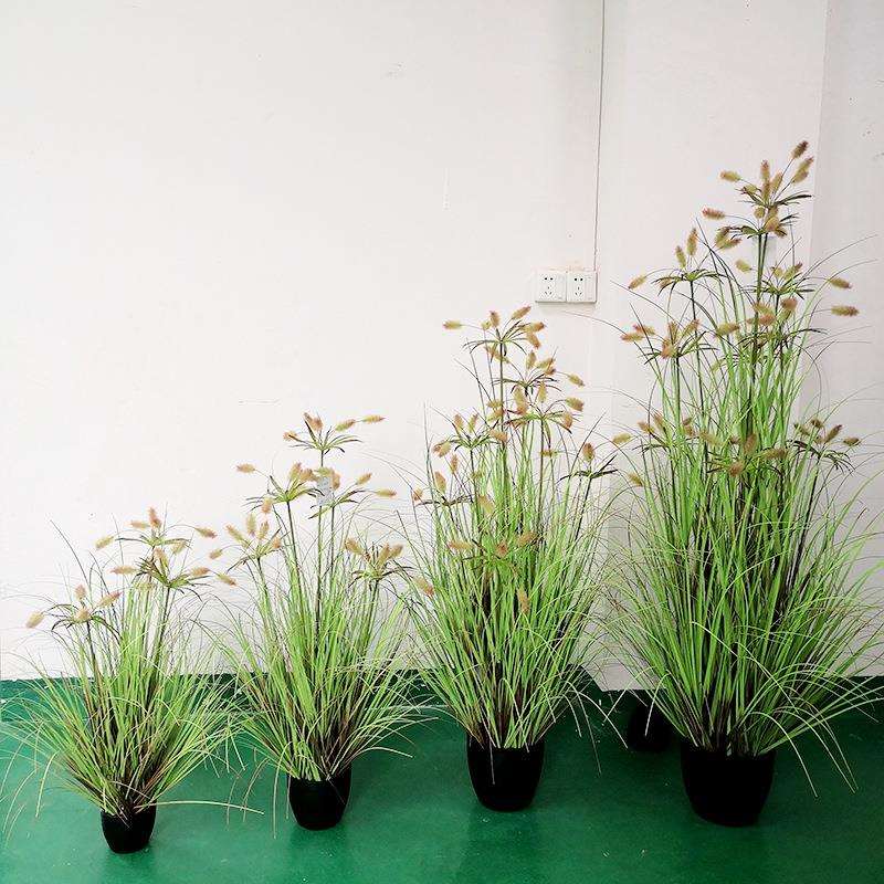 新网红仿真芦苇莎纸兔尾草露营风假龙须草葱花洋葱草植物景观摆件