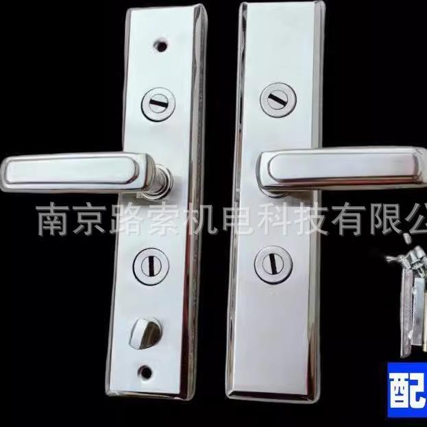 双钥匙开启机械门锁库房双人监管门锁双锁芯防盗门锁金库门锁