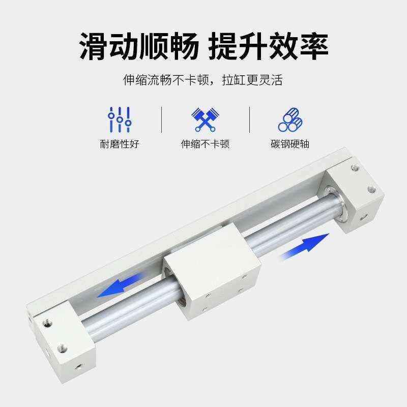 替代SMC CY1B磁耦式无杆气缸CY3R长行程内置磁环气动直线气缸元件
