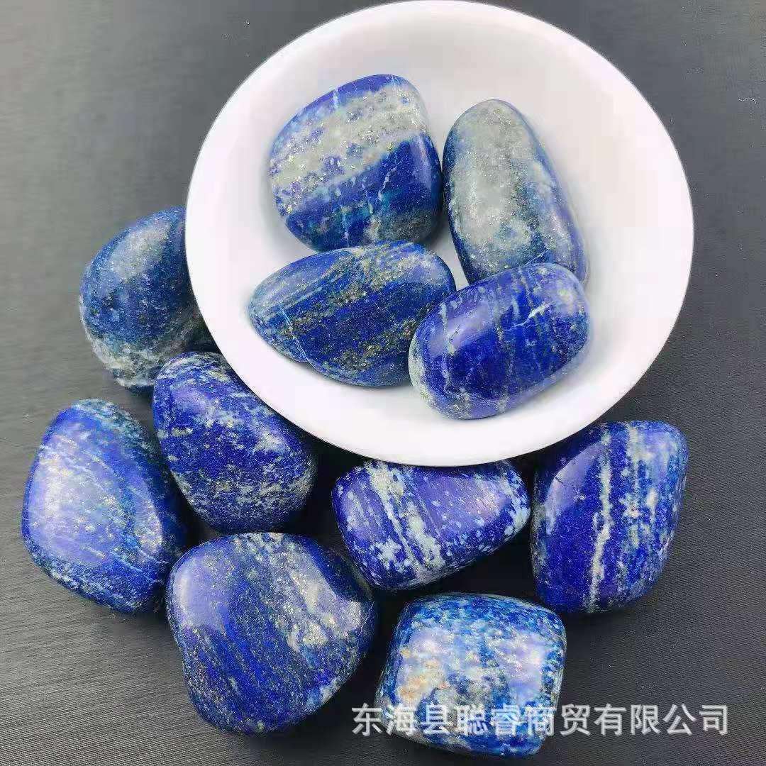 厂家供应 水晶青金石 大颗粒碎石摆件鱼缸石花盆装饰雕刻材料