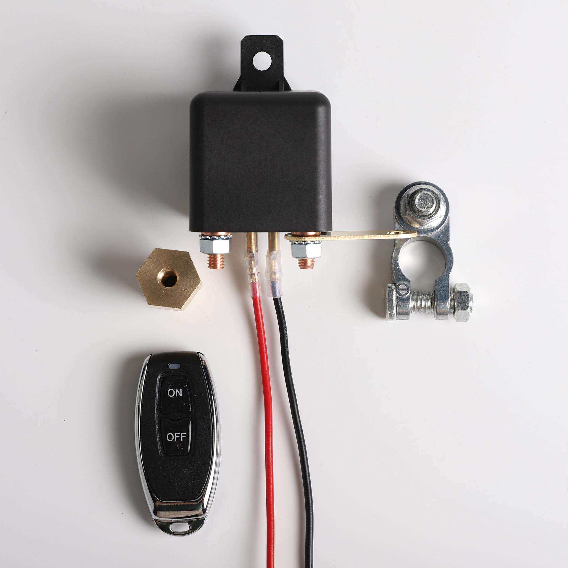 汽车电瓶正极负极断电开关12V24V防亏电遥控通断电智能断电器