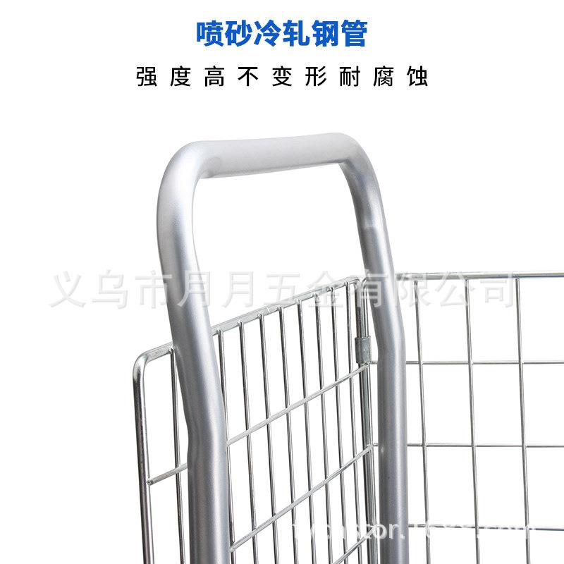 围栏车网格车手推车仓库搬运拉货护栏平板车小拖车工具车三轮车