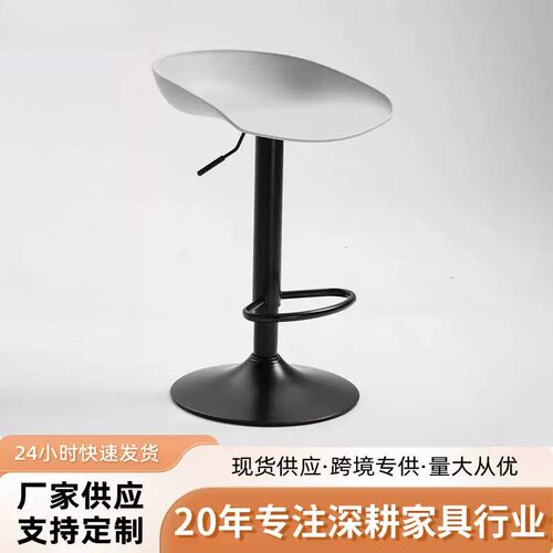 高脚吧椅升降椅子家用高脚凳现代简约时尚前台收银椅滑轮金属转椅
