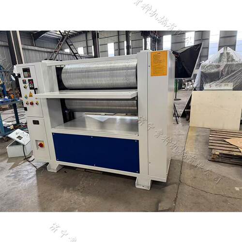 木纹压纹机 实木地板单面压花机 Plywood embossing machine