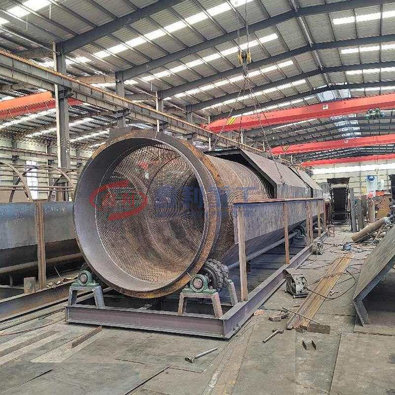 矿山无轴滚筒筛石机 砂石分离机矿用石料无轴滚筛 建筑垃圾猪笼筛