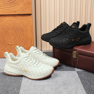 鳄鱼恤新款手工定制百搭男鞋增高鞋休闲鞋EY1209