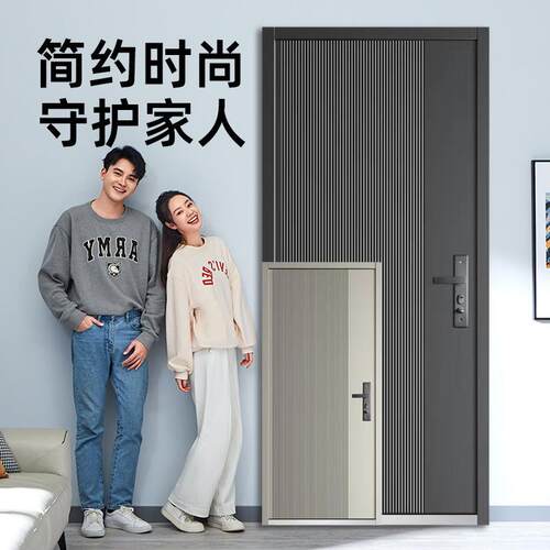甲级防盗门钢制进户门智能安全门单开子母暗合页家用锌合金入户门