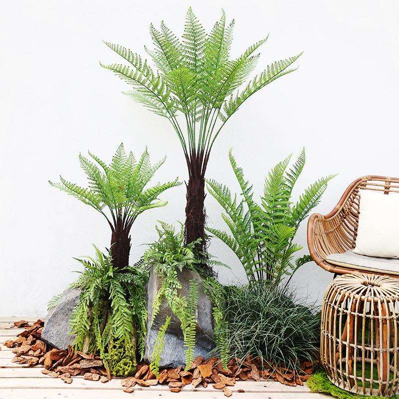 仿真植物大型新西兰银蕨热带仿真树景观商场橱窗落地装饰绿植造景