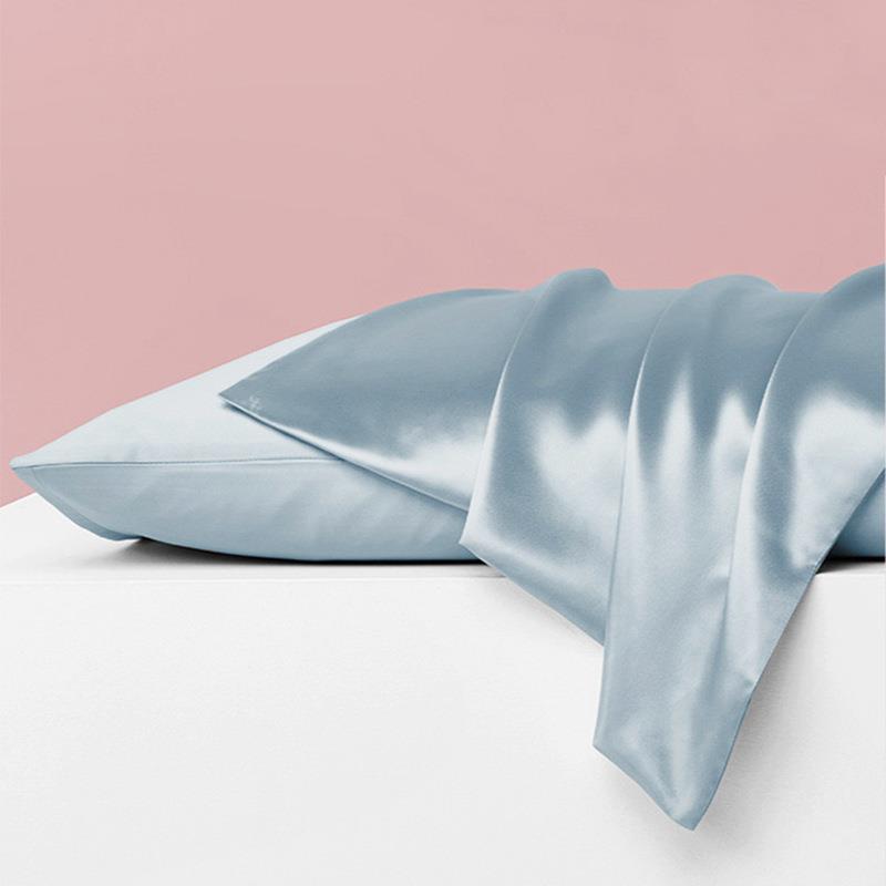 真丝枕套床上用品100桑蚕丝枕头套枕芯套丝绸缎面布料床品柔软