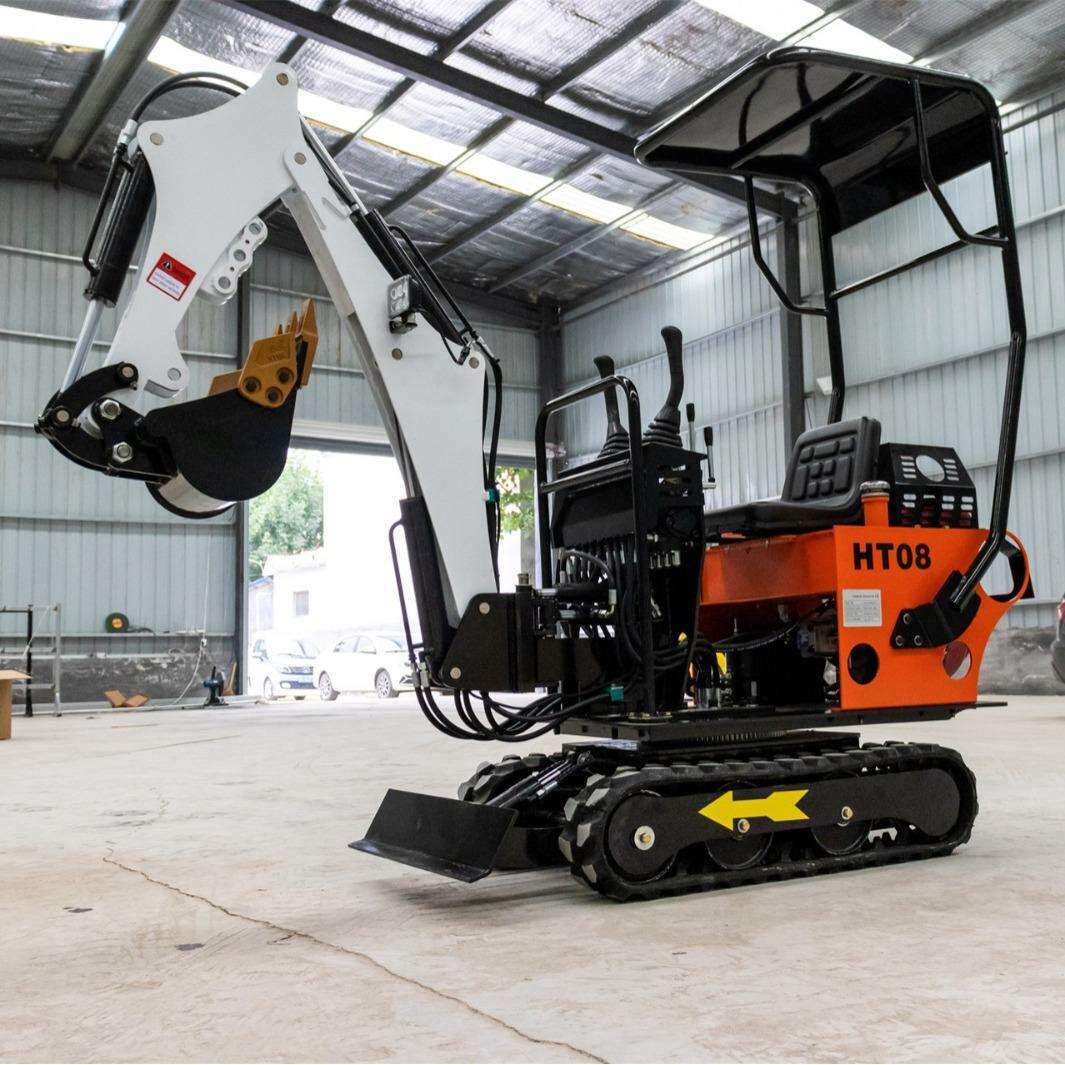出口小型履带式挖掘机 800kg农业果园挖土机 一机多用微型挖沟机