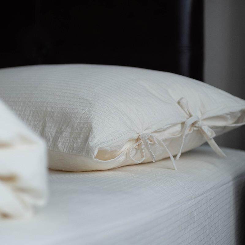 A类日式水洗全棉四件套 民宿纯白色酒店优质被套床单裸睡床上用品