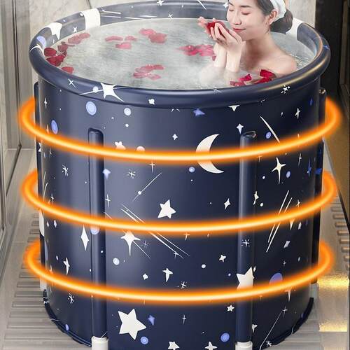 泡澡桶大人折叠加热沐浴洗澡桶家用坐浴盆全身浴盆浴缸成人神器xf