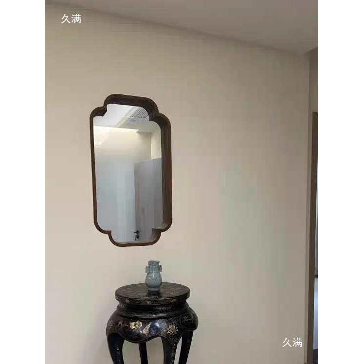 实木复古小轩窗宋式美学茶室墙面装饰新中式客厅屏风入户玄关花窗图片