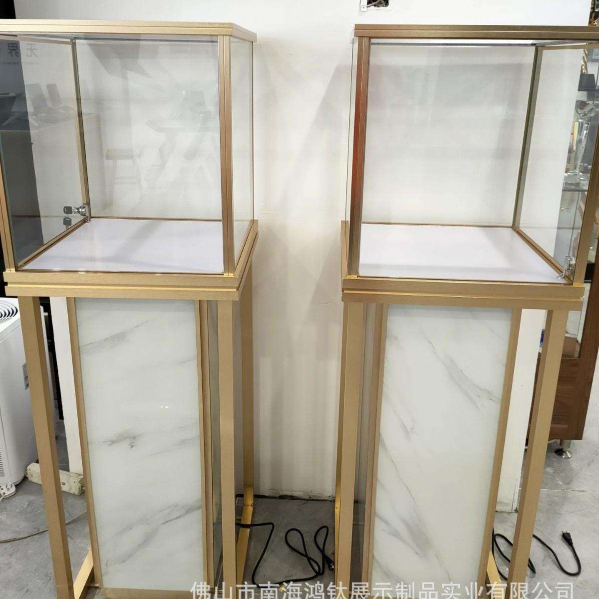 新款高档精品展示柜珠宝柜台玻璃样品陈列柜红酒柜子铝合金展柜