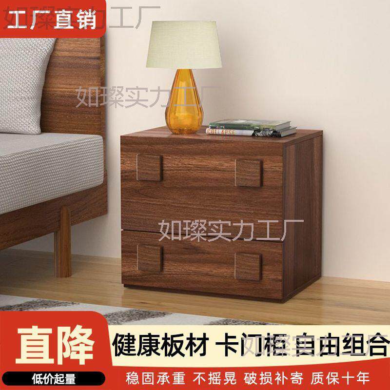 移动卡门柜储物柜收纳柜小户型复古阳台柜个性电视柜可拆卸床头柜