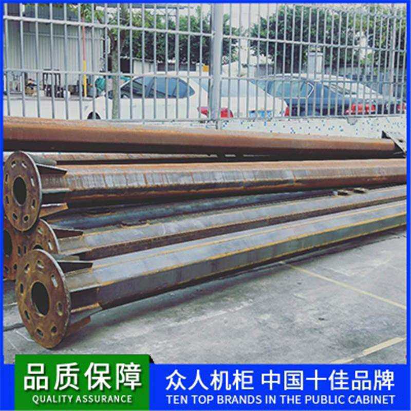 供应交通指示牌杆限高杆小区监控杆安全标志杆热镀锌单悬臂杆