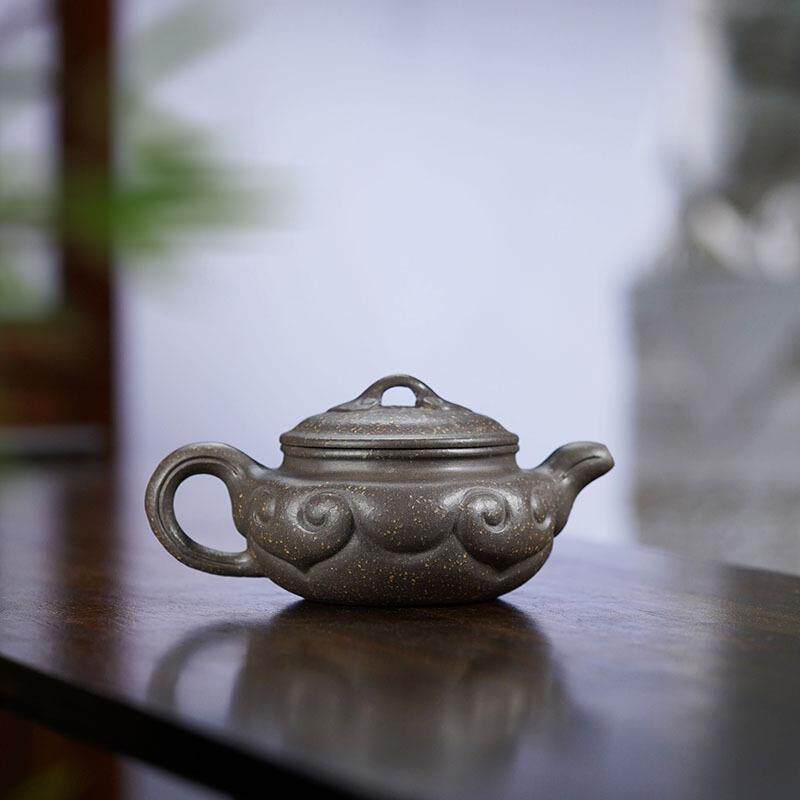 景州仿古如意紫砂壶原矿正宗粗砂紫玉金砂茶壶大师级茶具厂家
