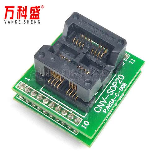 优质供应 SOP8 宽体 IC测试座 烧录座 编程座 SOP8转DIP8