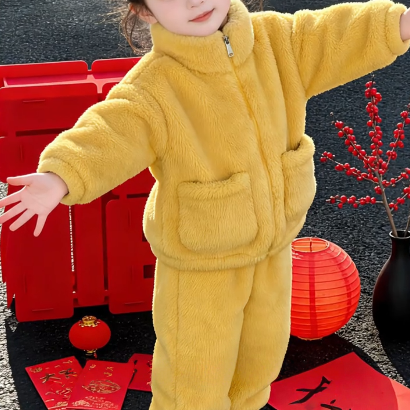 儿童珊瑚绒睡衣套装2026年秋冬季新款保暖带兜立领男女宝宝家居服,童装/婴儿装/亲子装,家居服套装,淘宝优惠券,粉丝福利购,淘宝优惠卷