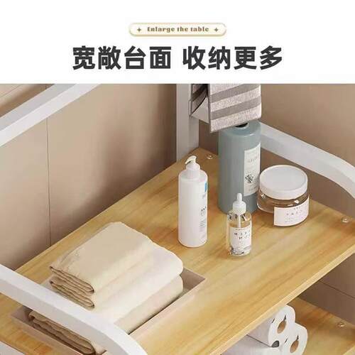 卫生间置物架洗手间脸盆毛巾架浴室多层收纳架角架阳台储物架落地