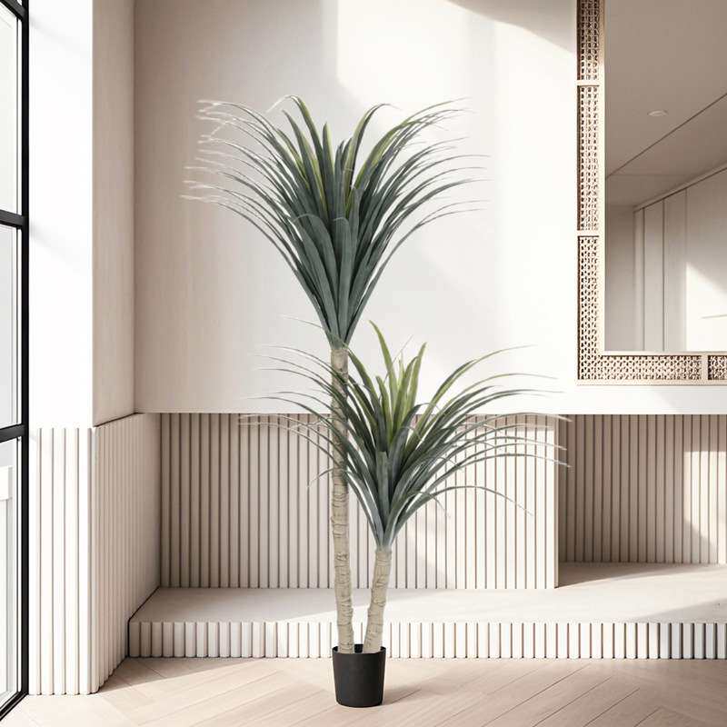 新款仿真龙血树绿植盆景沙生植物盆栽家居花园绿化装饰人造假树