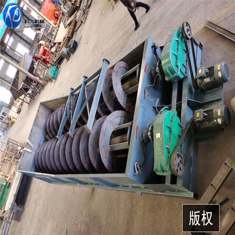 螺旋式洗砂子柴油机动力 南宁绞龙洗沙设备 筛沙洗泥沙生产线