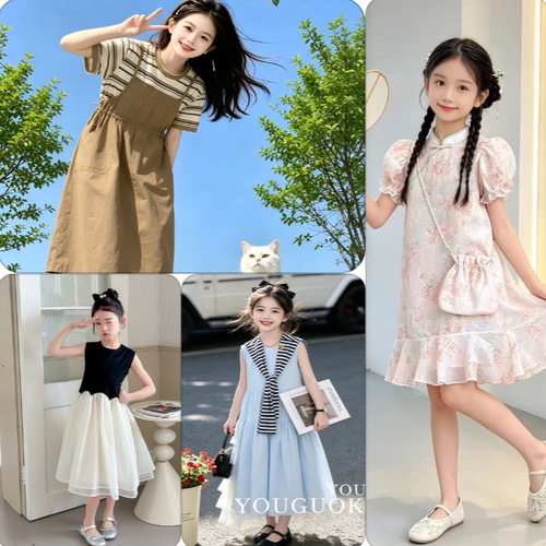 【四号链接】现货女童裙子夏款2026新款洋气童装女孩夏季网纱公