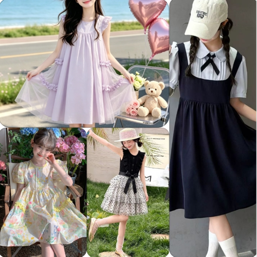 【一号链接】现货女童夏套装2026新款洋气小女孩独特漂亮衣服儿