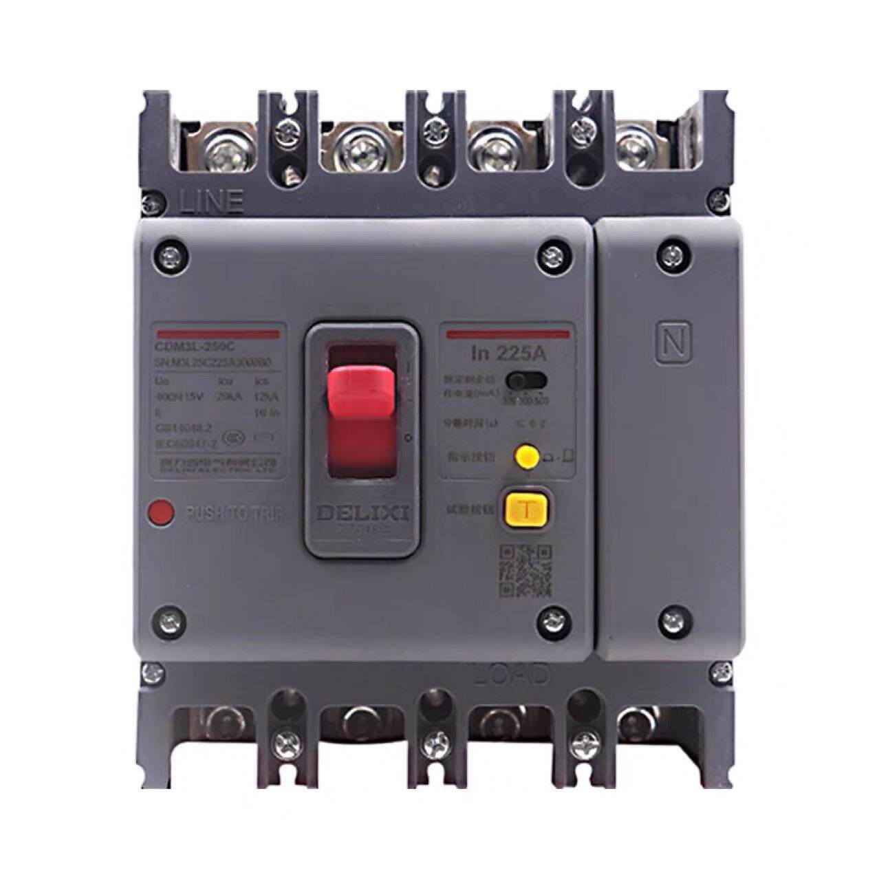 促销现货塑壳断路器CDM3-63C100A160A250A400A空气开关3P