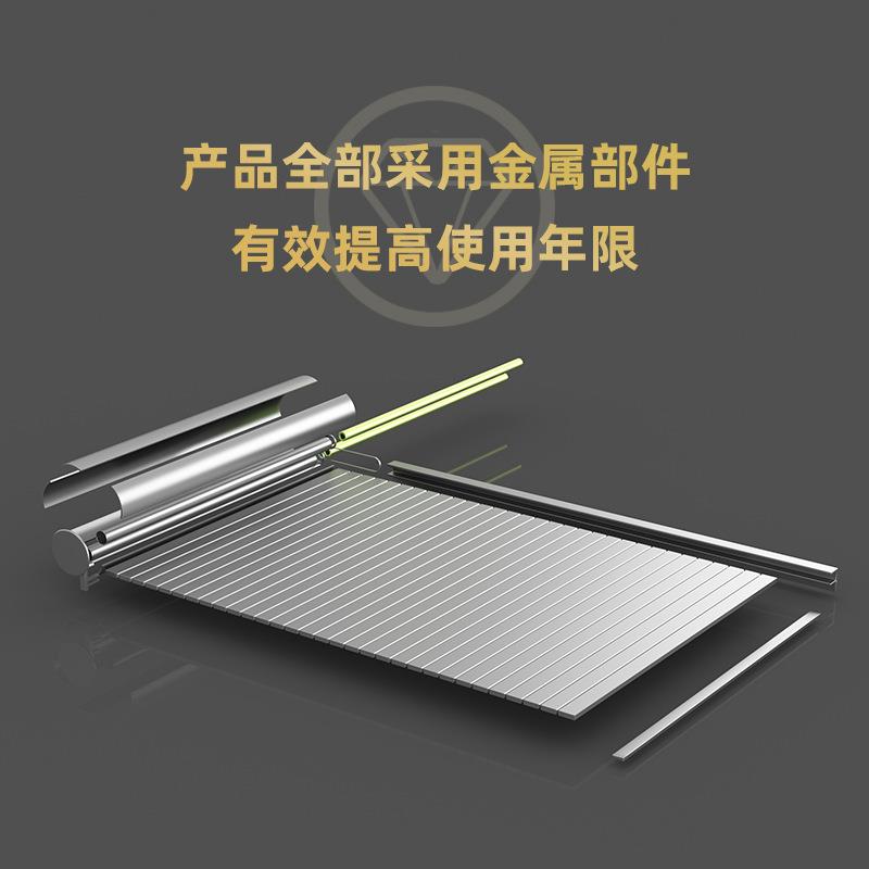 阳光房电动遮阳棚铝合金天幕户外玻璃顶面防晒隔热自动伸缩防水雨
