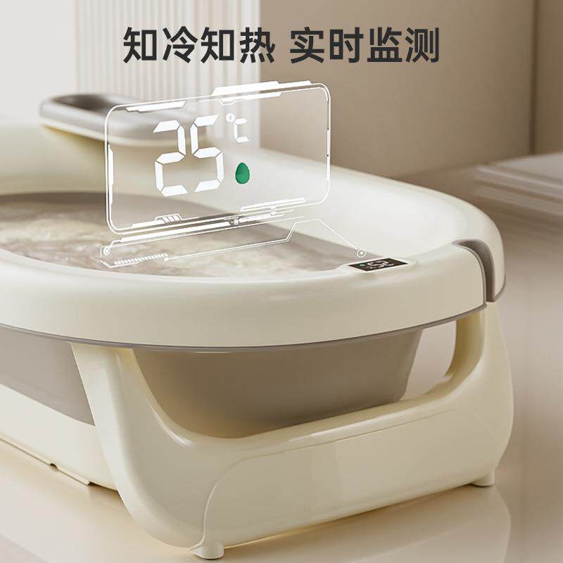 婴儿洗澡盆新生儿童洗头泡澡桶家用可折叠浴盆宝宝小孩可坐躺澡盆