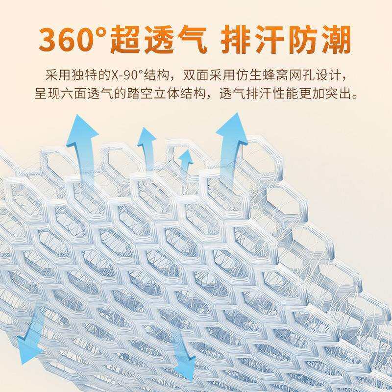 3d空气纤维床垫软垫家用全3d丝聚酯材料纯4d可水洗的薄5d透气垫子