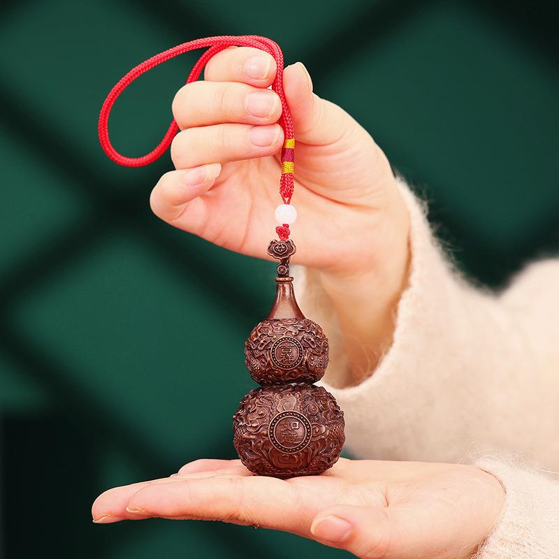 铜欣祥 紫铜吉祥如意葫芦摆件 家居办公室桌面小葫芦工艺品摆设