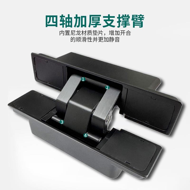 三维可调方头隐藏暗合页折叠木门合页铰链木门折叠门十字暗门铰链