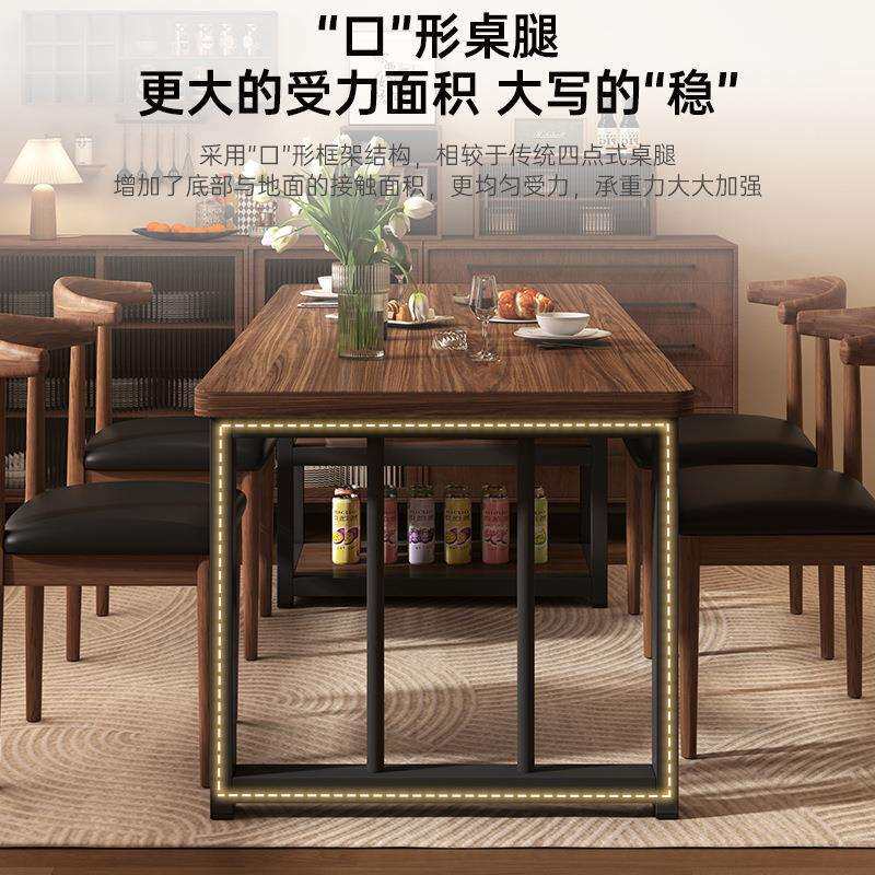 吧台桌储物一体工业风餐桌椅组合复古咖啡厅小酒馆靠墙吧台长条桌