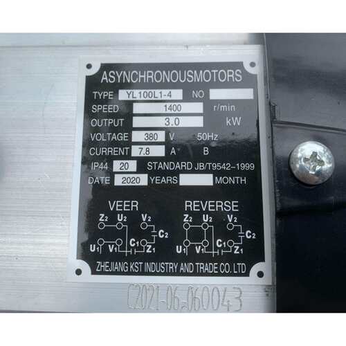 洗特3KW-4三相电机轴径22 洗车机配套电机 34102号