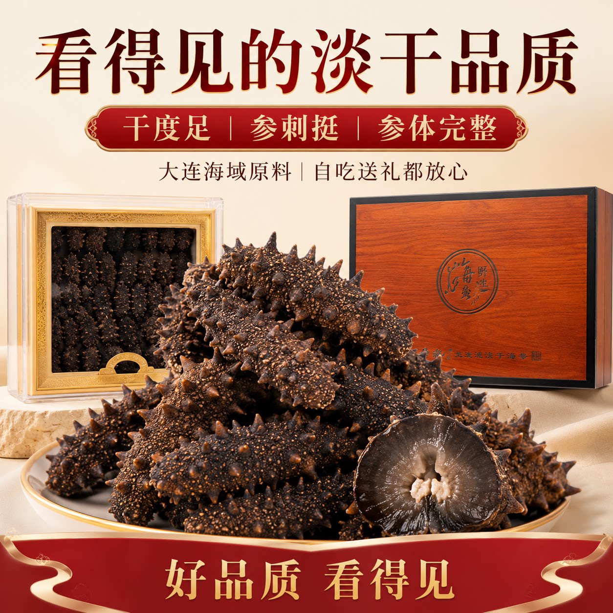 大连淡干海参官方旗舰店