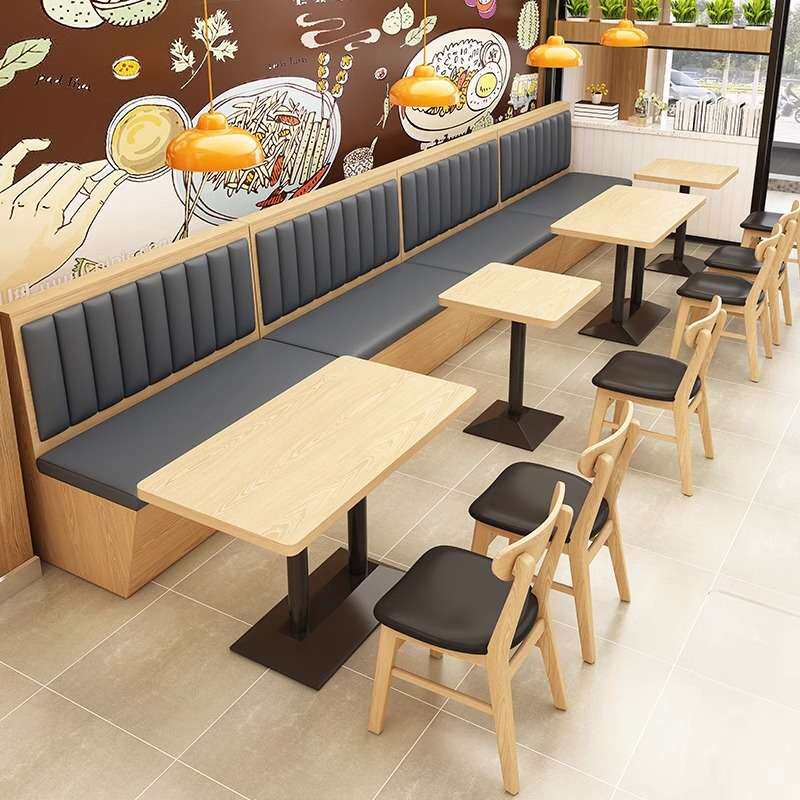 中式餐厅饭店食堂卡座沙发面馆炸鸡店汉堡店甜品店快餐店桌椅组合