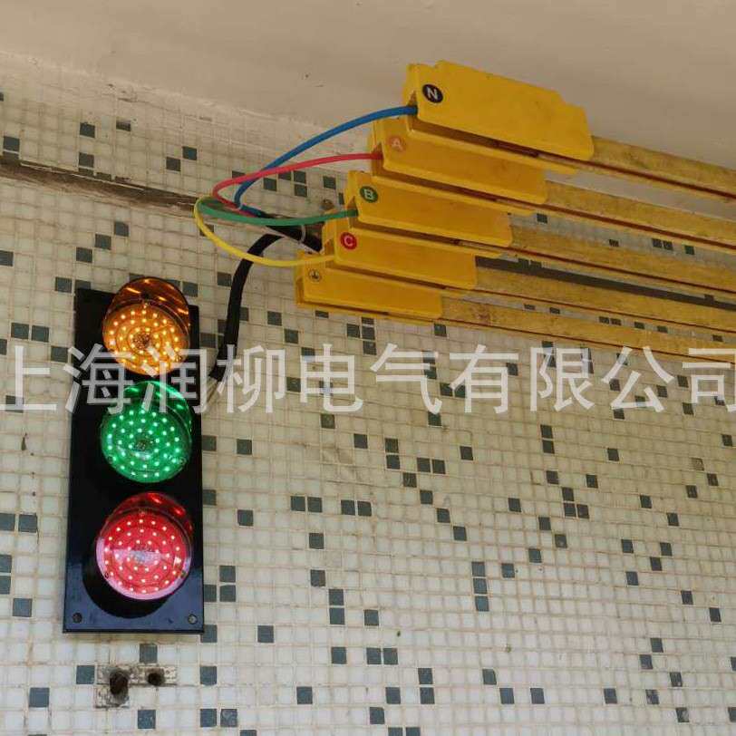 吊车三色电源信号灯HCX-ABC-100 AC380V行车滑线指示灯