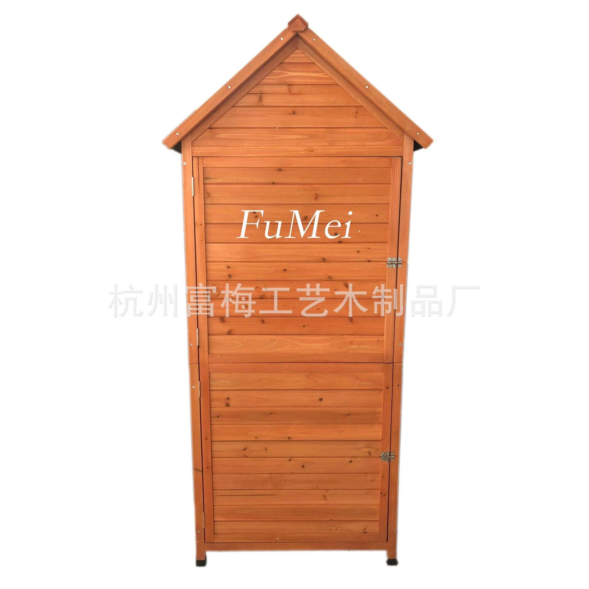 园林收纳工具箱别墅花园种植工具收纳整理箱实木收纳箱工具箱